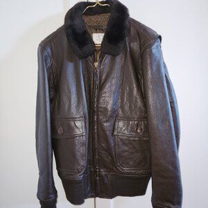 Men’s Brown Leather “Original Issue G-1” Flight Jacket